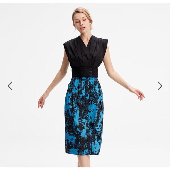 Wolf & Badger SJ Weekend Cross Heart Crop Top Wrap V Neck Blouse Side Zip 10 - Picture 15 of 16